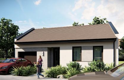 Helvécián eladó tégla építésű családiház projekt.