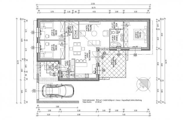 Helvécián eladó tégla építésű családiház projekt.